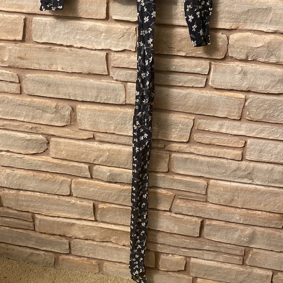 Vintage Ralph Lauren 100% Silk designer blouse black floral Silk Top Size PS - Picture 10 of 11